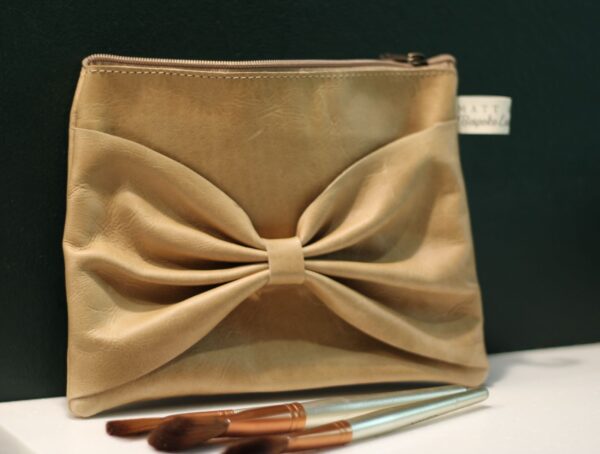 Medium Full Leather Bow Bag